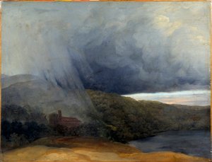 Vihar a tó mellett. Pierre-Henri De Valenciennes (1750-1819)