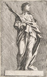 Álló női alak, kb. 1739-40., kb. 1739-40. alkotó: Pierre Ignace Parrocel