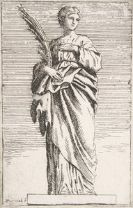 Álló női alak, kb. 1739-40., kb. 1739-40. alkotó: Pierre Ignace Parrocel