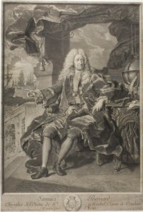 Samuel Bernard államtanácsos portréja alkotó: Pierre Imbert Drevet