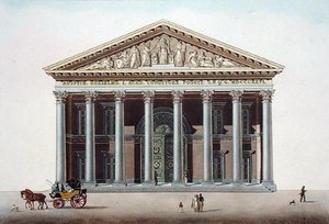 Az Akadémiai Palota Gentben, Pierre Jacques Goetghebuer "Choix des Monuments, Edifices et Maisons les plus remarquables du Royaume des Pays-Bas" című művéből, metszette L. Roelandt, megjelent 1827-ben (akvatinta).