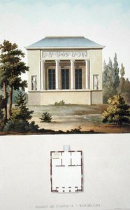Tájház Wondelgemben, Pierre Jacques Goetghebuer „Válogatás a Holland Királyság legkiemelkedőbb műemlékeiből, épületeiből és házaiból”, 1827-ben (akvatinta) alkotó: Pierre Jacques Goetghebuer