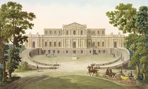 Haarlem pavilonja, Pierre Jacques Goetghebuer „Válogatás a Holland Királyság legkiemelkedőbb műemlékeiből, épületeiből és házaiból”, 1827-ben (akvatinta)