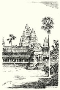 Az Angkor Vat tornyai (metszet)