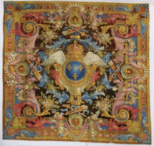 XV. Lajos savonnerie szőnyeg, 1740-50 alkotó: Pierre Josse Perrot