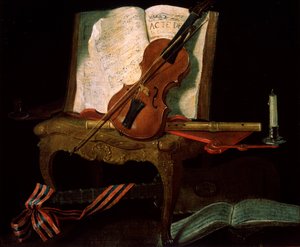 Csendélet hegedűvel, 19. század