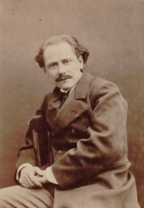 Jules Massenet zeneszerző portréja 1842-1912, 1880. alkotó: Pierre Lanith Petit