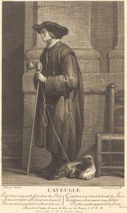 A vak koldus alkotó: Pierre Louis de Surugue after Jean Siméon Chardin