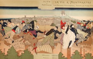 Élet Montmartre-ban, 1897. alkotó: Pierre Marie Louis Vidal