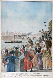 Pyroscaphe lapátos gőzös, 1783, 1900