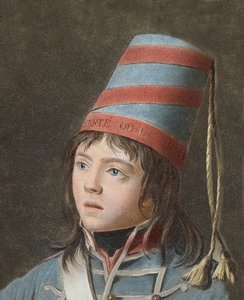 Joseph Bara (1779-1793) – Joseph Bara vagy Barra (1780-1793) a francia forradalom hősgyermeke, aki Vendee-ben harcolt a Köztársaságért. Pierre Michel Alix metszete (1762-1817)