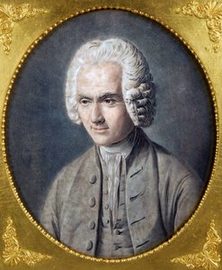 Jean-Jacques Rousseau (1712-1778) portréja, Alix, Pierre Michel (1762-1817). Aquatint, méret: 40,5x36, , Magángyűjtemény