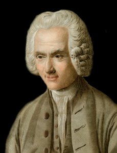 Jean-Jacques Rousseau portréja – Jean Jacques Rousseau (1712-1778) portréja, metszette: Pierre Michel Alix