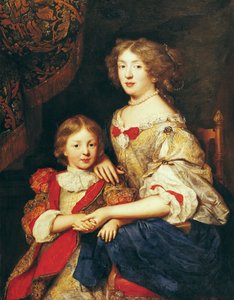 Egy nő és a fia alkotó: Pierre Mignard