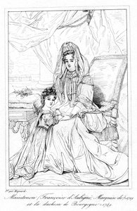 Françoise dAubigné és Bourgogne hercegnője. alkotó: Pierre Mignard