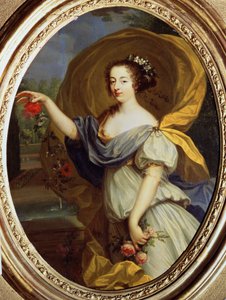 "Louise Francoise De La Baume Le Blanc, Valliere hercegnőjének portréja (Madame De La Valliere) (1644-1710), XIV. Lajos kedvence, a flórában"" Pierre Mignard (1612-1695) festménye, 17. századi Pouchkine Múzeum, Moszkva alkotó: Pierre Mignard