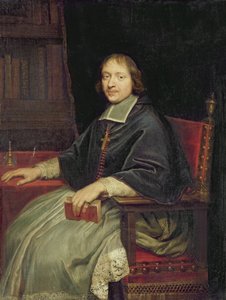 Egy pap portréja, állítólag Jean Francois Paul de Gondi alkotó: Pierre Mignard
