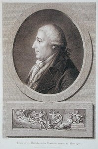 Francesco Bartolozzi (1727-1815) portréja Jacques Brouillard (1744-1806) metszetében. alkotó: Pierre Noel Violet