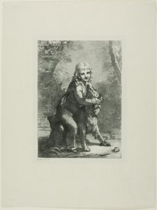 Fiú kutyával alkotó: Pierre Paul Prud