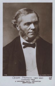 Cesar Franck, belga zeneszerző és zongoraművész (f/w fotó) alkotó: Pierre Petit