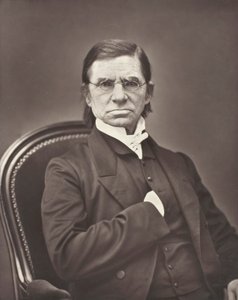 Émile Littré francia lexikográfus és filozófus, 1801-1881, c. 1876. alkotó: Pierre Petit