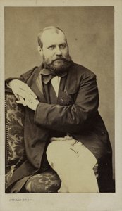 Charles Gounod zeneszerző portréja 1818-1893, c. 1870. alkotó: Pierre Petit