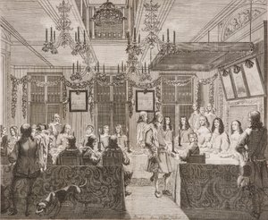 II. Károly király Lucy Walterrel vacsorázik alkotó: Pierre Philippe
