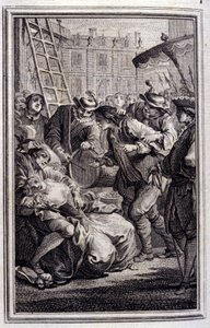 Belphegor – Jean La Fontaine „” Mesék és novellák versben” című részében. 1776. Illusztráció: P. P. Choffard.
