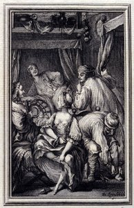 Le Cradle – Jean La Fontaine „” Mesék és novellák versben” című részében. 1776. Illusztráció: P. P. Choffard.