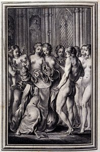 Le Glouches - Jean La Fontaine „” Mesék és novellák versben” című részében. 1776. Illusztráció: P. P. Choffard.