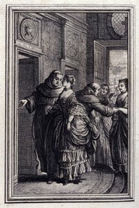 Les Freres de Catalunya - Jean La Fontaine „” Mesék és novellák versben” című részében. 1776. Illusztráció: P. P. Choffard. alkotó: Pierre Philippe Choffard