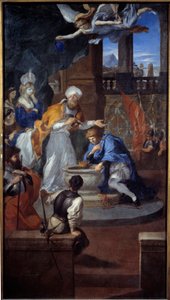 Clovis megkeresztelkedése Reimsben 496. december 25-én. Pierre Puget festménye (1620-1694) alkotó: Pierre Puget