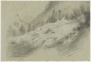 Lavina alpesi tájon alkotó: Pierre Puvis de Chavannes