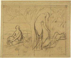 Kompozíciós tanulmány alkotó: Pierre Puvis de Chavannes