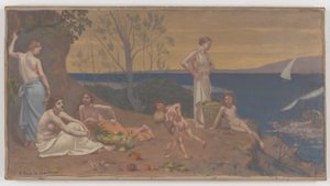 Édes vidék (kellemes föld) alkotó: Pierre Puvis de Chavannes