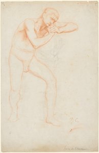 Férfi akt, 1891. alkotó: Pierre Puvis de Chavannes