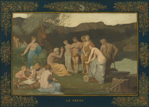 Pihenés alkotó: Pierre Puvis de Chavannes