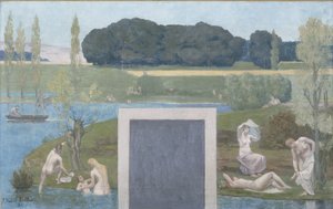 Vázlat a párizsi Hôtel de Ville de Paris számára: nyár alkotó: Pierre Puvis de Chavannes