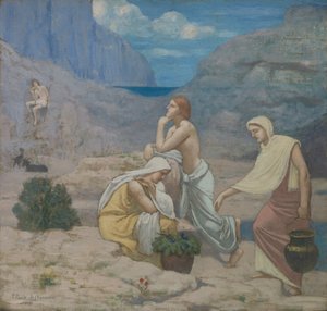 A Pásztorok éneke, 1891. alkotó: Pierre Puvis de Chavannes