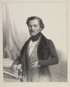 Gilbert-Louis Duprez énekes portréja 1806-1896, 1837