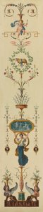 Dísztábla, 1790-es évek.
