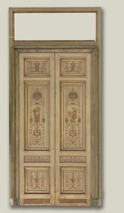 Kétszárnyú ajtók, 1790-es évek.