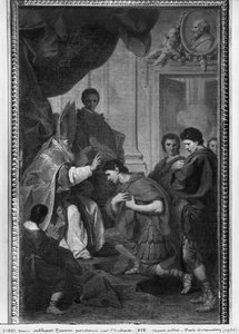 I. Nagy Theodosius császár kegyelmet kapott Szent Ambrus milánói érsektől, 1745 körül alkotó: Pierre Subleyras