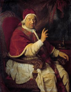 XIV. Benedetto pápa portréja (Benedetto 14 alkotó: Pierre Subleyras