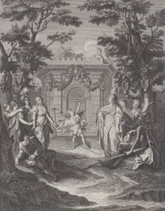 13. tábla: Szerelem és gazdagság belépője Gamache esküvőjére Szerelem és gazdagság bejárata..., 1745.