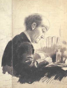 Max Jacob (1876-1944) portréja 1917 (ceruza és gouache)