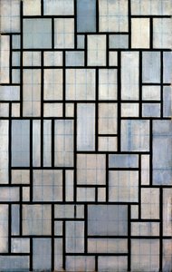 Kompozíció a 2. ráccsal, 1915 alkotó: Piet Mondrian