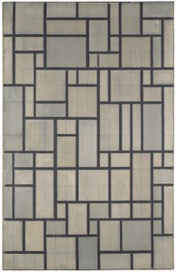 Összetétel ráccsal 2 alkotó: Piet Mondrian