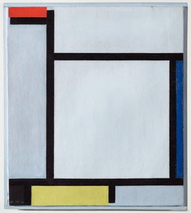 Piros, kék, fekete, sárga és szürke kompozíció, 1921