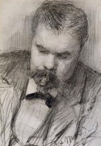 Frits Mondrian portréja, 1898, alkotó: Piet Mondrian